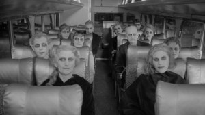 Going Our Way? A bus load of ghouls in "Carnival of Souls".